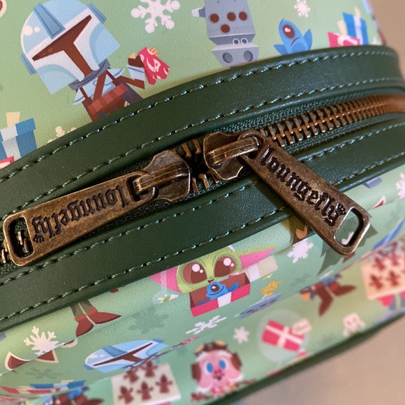 NWT Star Wars Mandalorian Christmas Loungefly - Picture 5 of 14